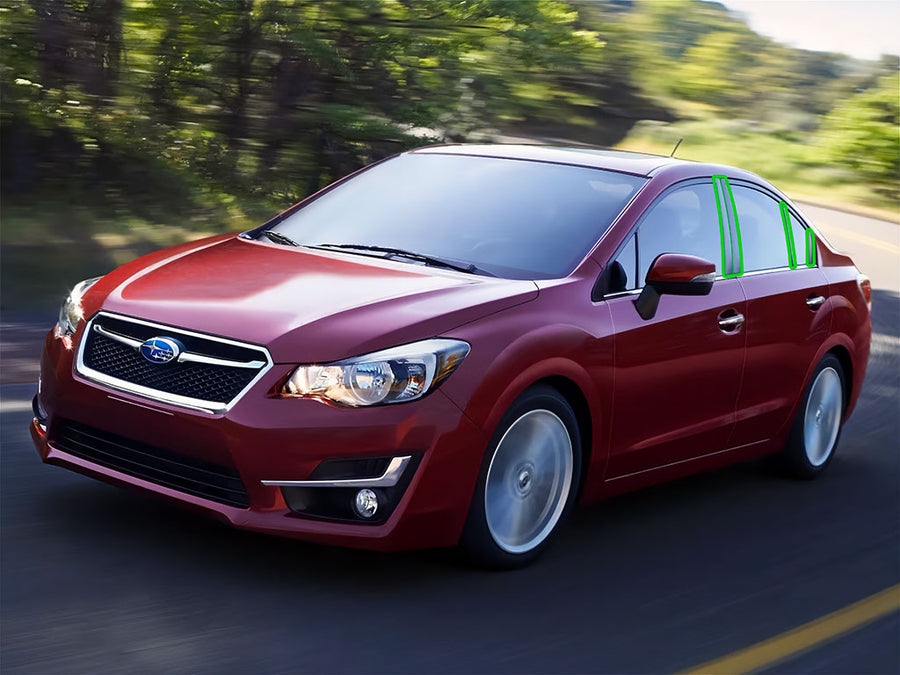 subaru impreza 2012-2016 (sedan) Pillar Post Trim Installation Location