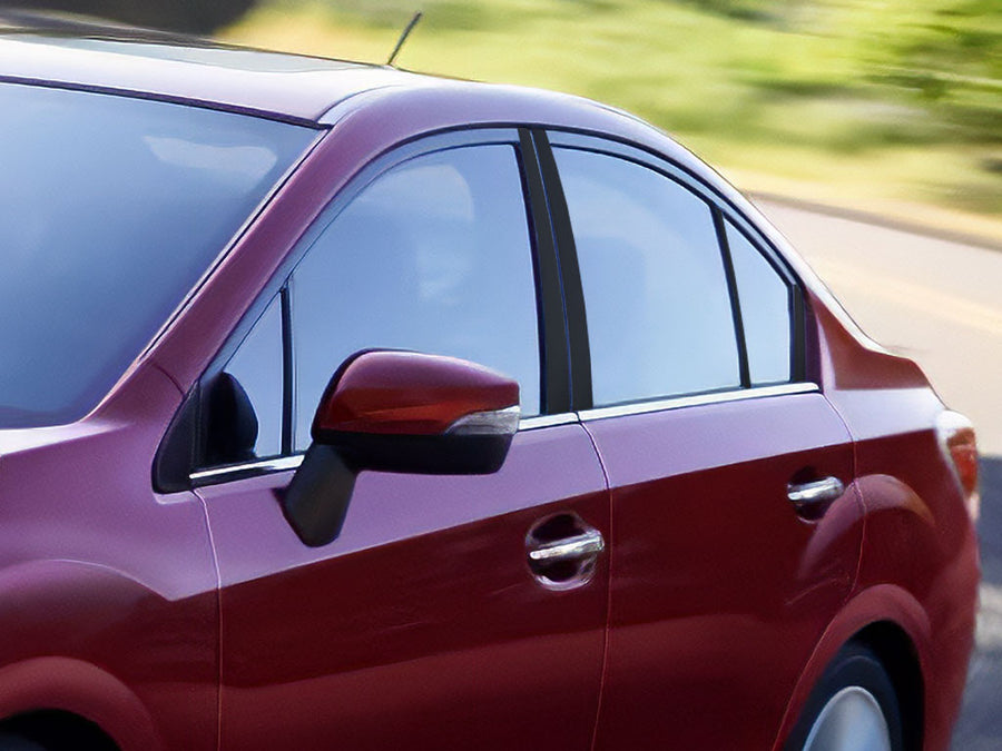 subaru impreza 2012-2016 (sedan) Matte Black Pillar Cover Diagram
