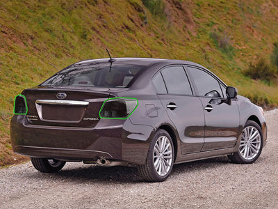impreza (sedan) Tail Light Tint Installation Points