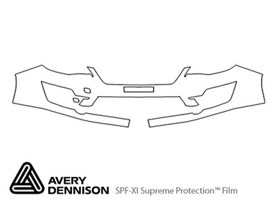 impreza Avery Dennison Clear Bra Bumper Precut PPF Diagram
