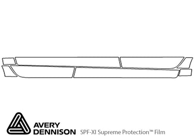 impreza Avery Dennison Clear Bra Door Cup Precut PPF Diagram