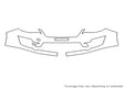 impreza 3M Clear Bra Bumper Precut PPF Diagram
