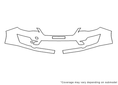 impreza Avery Dennison Clear Bra Bumper Precut PPF Diagram