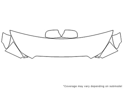 impreza Avery Dennison Clear Bra Hood Precut PPF Diagram