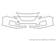 impreza 3M Clear Bra Bumper Precut PPF Diagram