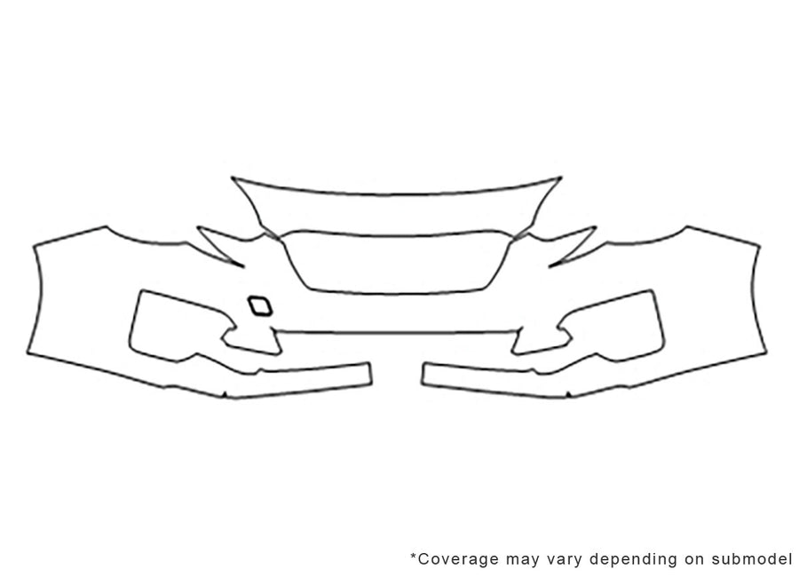impreza 3M Clear Bra Bumper Precut PPF Diagram