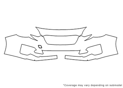 impreza Avery Dennison Clear Bra Bumper Precut PPF Diagram