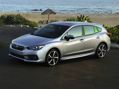 subaru impreza 2017-2020 (hatchback) Pillar Post Trim Installation Location