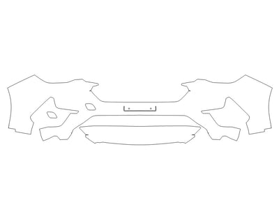 impreza 3M Clear Bra Bumper Precut PPF Diagram
