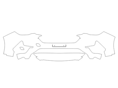 impreza 3M Clear Bra Bumper Precut PPF Diagram
