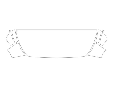 impreza 3M Clear Bra Hood Precut PPF Diagram