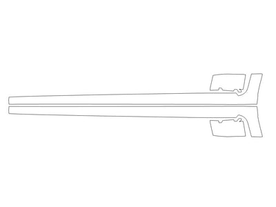 impreza 3M Clear Bra Door Cup Precut PPF Diagram