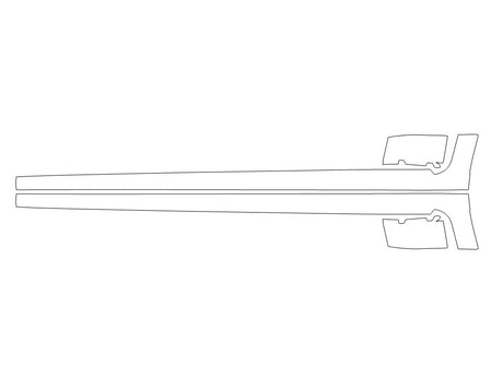 impreza 3M Clear Bra Door Cup Precut PPF Diagram