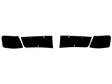 subaru legacy 1990-1992 3M Pro Shield Headlight Protecive Film