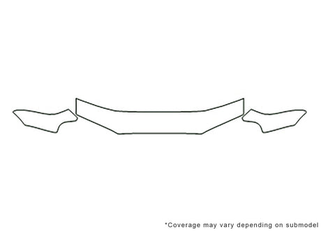 legacy 3M Clear Bra Hood Precut PPF Diagram