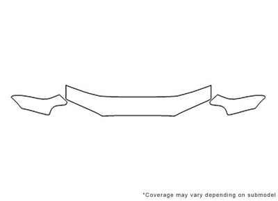 legacy Avery Dennison Clear Bra Hood Precut PPF Diagram