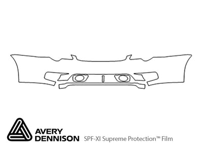 legacy Avery Dennison Clear Bra Bumper Precut PPF Diagram