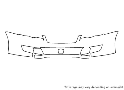 legacy 3M Clear Bra Bumper Precut PPF Diagram