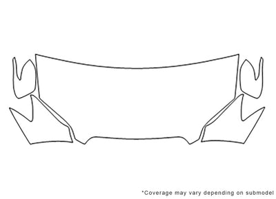 legacy 3M Clear Bra Hood Precut PPF Diagram