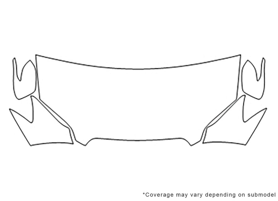 legacy 3M Clear Bra Hood Precut PPF Diagram