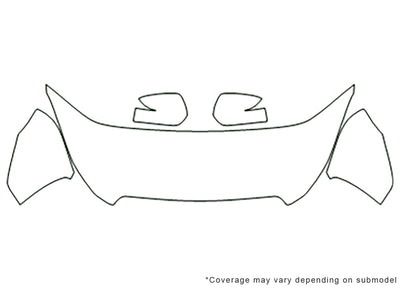 legacy 3M Clear Bra Hood Precut PPF Diagram