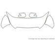 legacy Avery Dennison Clear Bra Hood Precut PPF Diagram