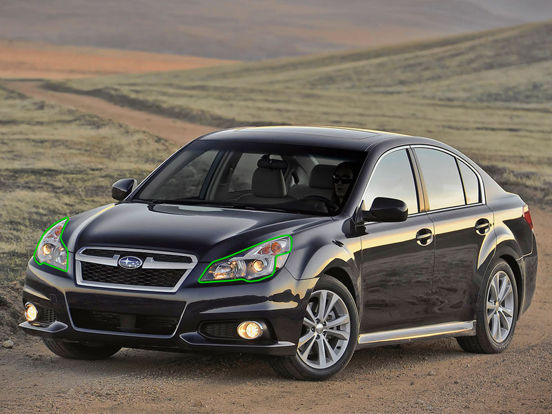 subaru legacy 2010-2014 Headlight Protection Installation Location