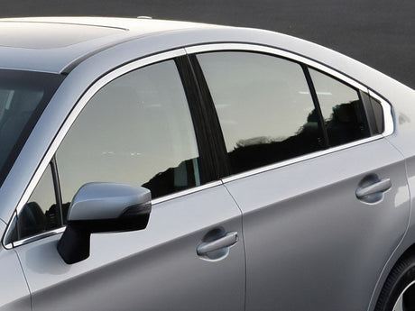 subaru legacy 2010-2014 Brushed Aluminum Black Pillar Cover Diagram
