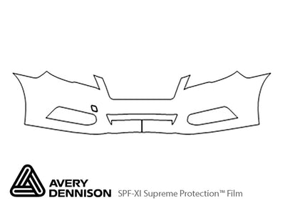 legacy Avery Dennison Clear Bra Bumper Precut PPF Diagram
