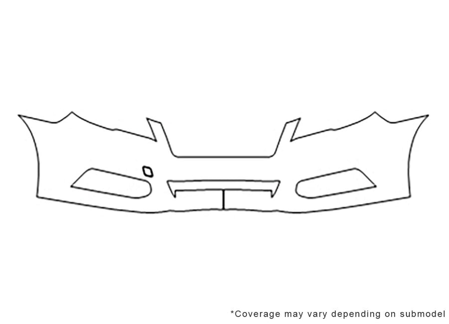 legacy 3M Clear Bra Bumper Precut PPF Diagram