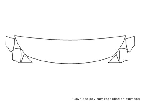 legacy 3M Clear Bra Hood Precut PPF Diagram
