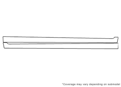 legacy Avery Dennison Clear Bra Door Cup Precut PPF Diagram