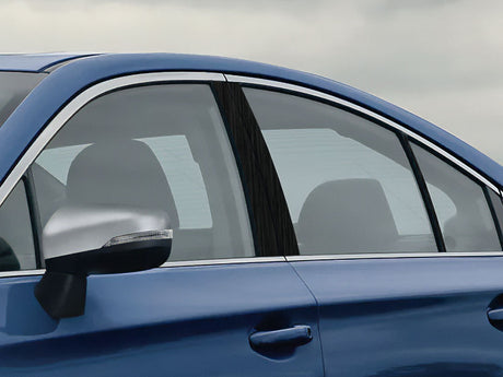 subaru legacy 2015-2019 Brushed Aluminum Black Pillar Cover Diagram