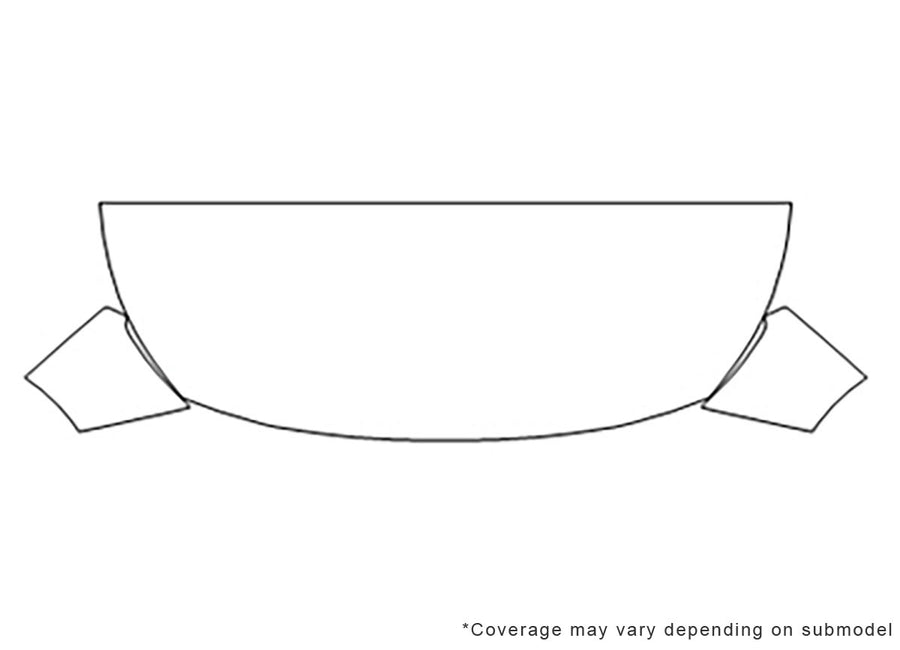 legacy 3M Clear Bra Hood Precut PPF Diagram