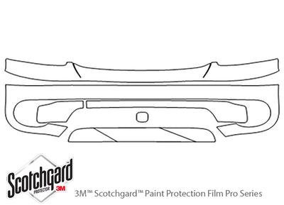 outback 3M Clear Bra Bumper Precut PPF Diagram