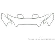 outback 3M Clear Bra Hood Precut PPF Diagram