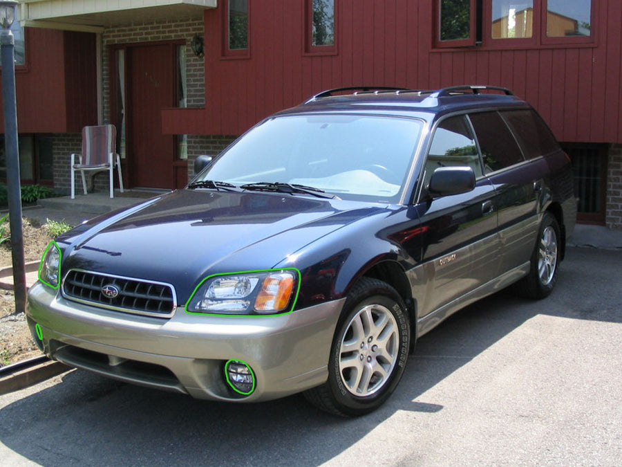 subaru outback 2000-2004 Headlight Protection Installation Location