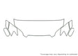 outback 3M Clear Bra Hood Precut PPF Diagram