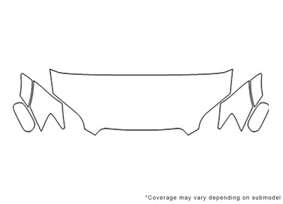 outback 3M Clear Bra Hood Precut PPF Diagram