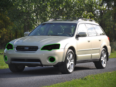 subaru outback 2005-2007 Headlight Tint Location