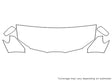 outback 3M Clear Bra Hood Precut PPF Diagram
