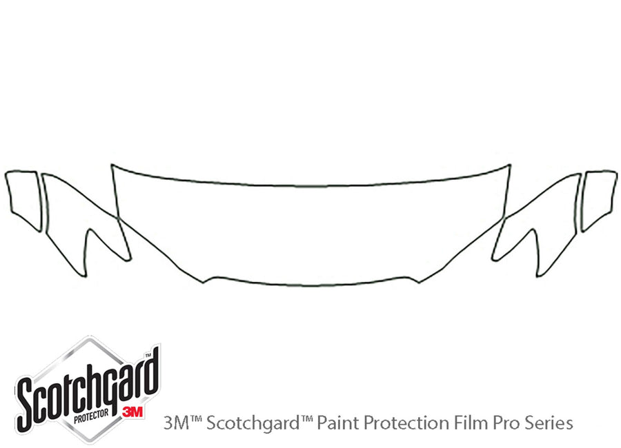 outback 3M Clear Bra Hood Precut PPF Diagram