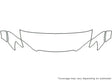 outback 3M Clear Bra Hood Precut PPF Diagram