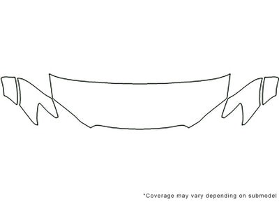 outback 3M Clear Bra Hood Precut PPF Diagram