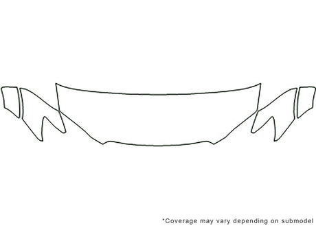 outback 3M Clear Bra Hood Precut PPF Diagram