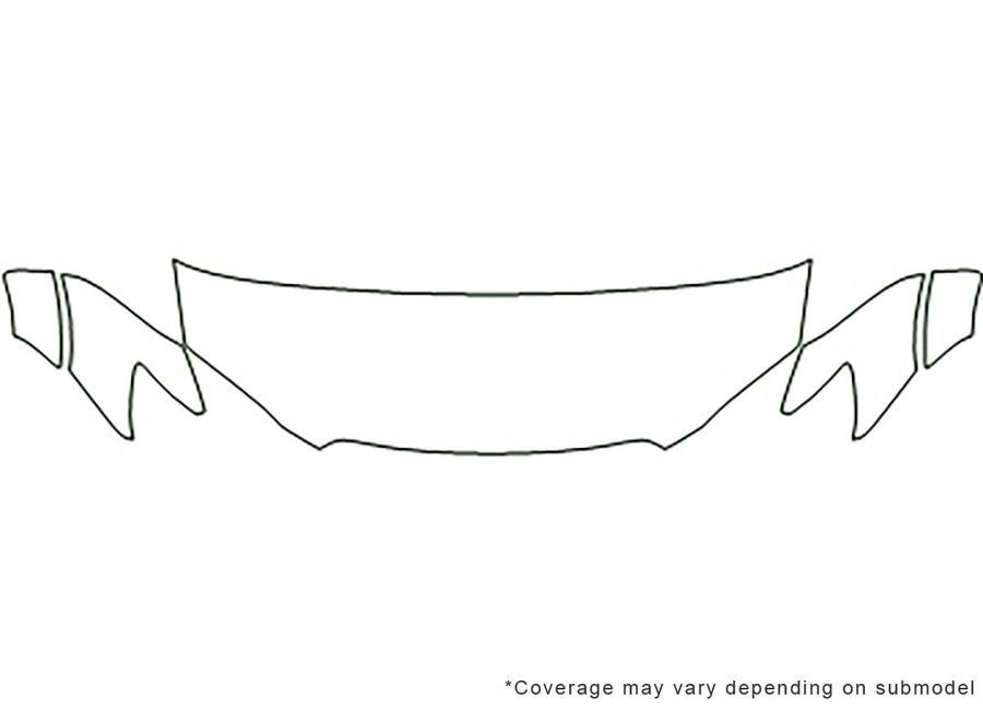 outback Avery Dennison Clear Bra Hood Precut PPF Diagram