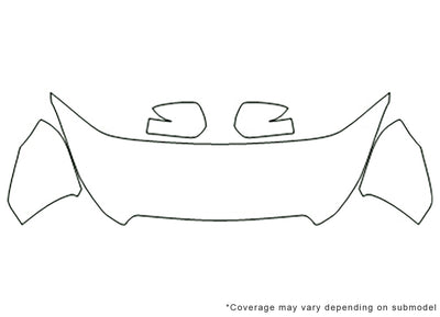 outback 3M Clear Bra Hood Precut PPF Diagram