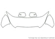 outback Avery Dennison Clear Bra Hood Precut PPF Diagram