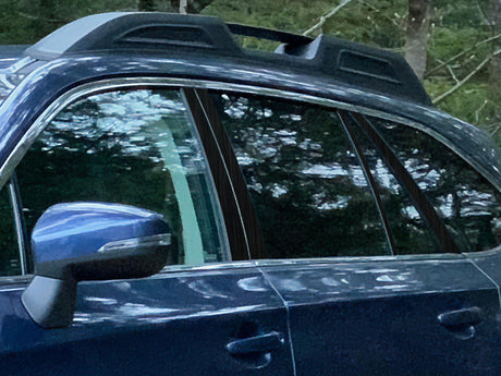 subaru outback 2015-2019 Brushed Aluminum Black Pillar Cover Diagram