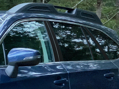 subaru outback 2015-2019 Matte Black Pillar Cover Diagram